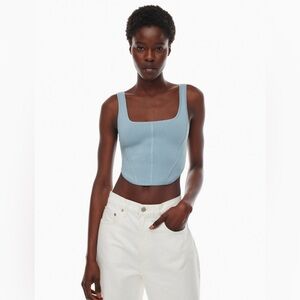Aritzia babaton sculpt knit bustier tank